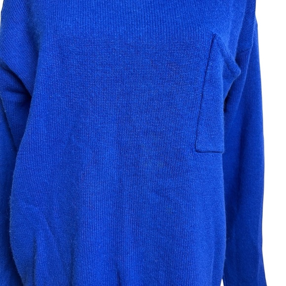 American Weekend Blue Lambswool Angora Rabbit Hair Sweater Women’s Size Large - Picture 8 of 12